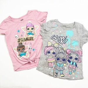 LOL Surprise girls short sleeve graphic t-shirts